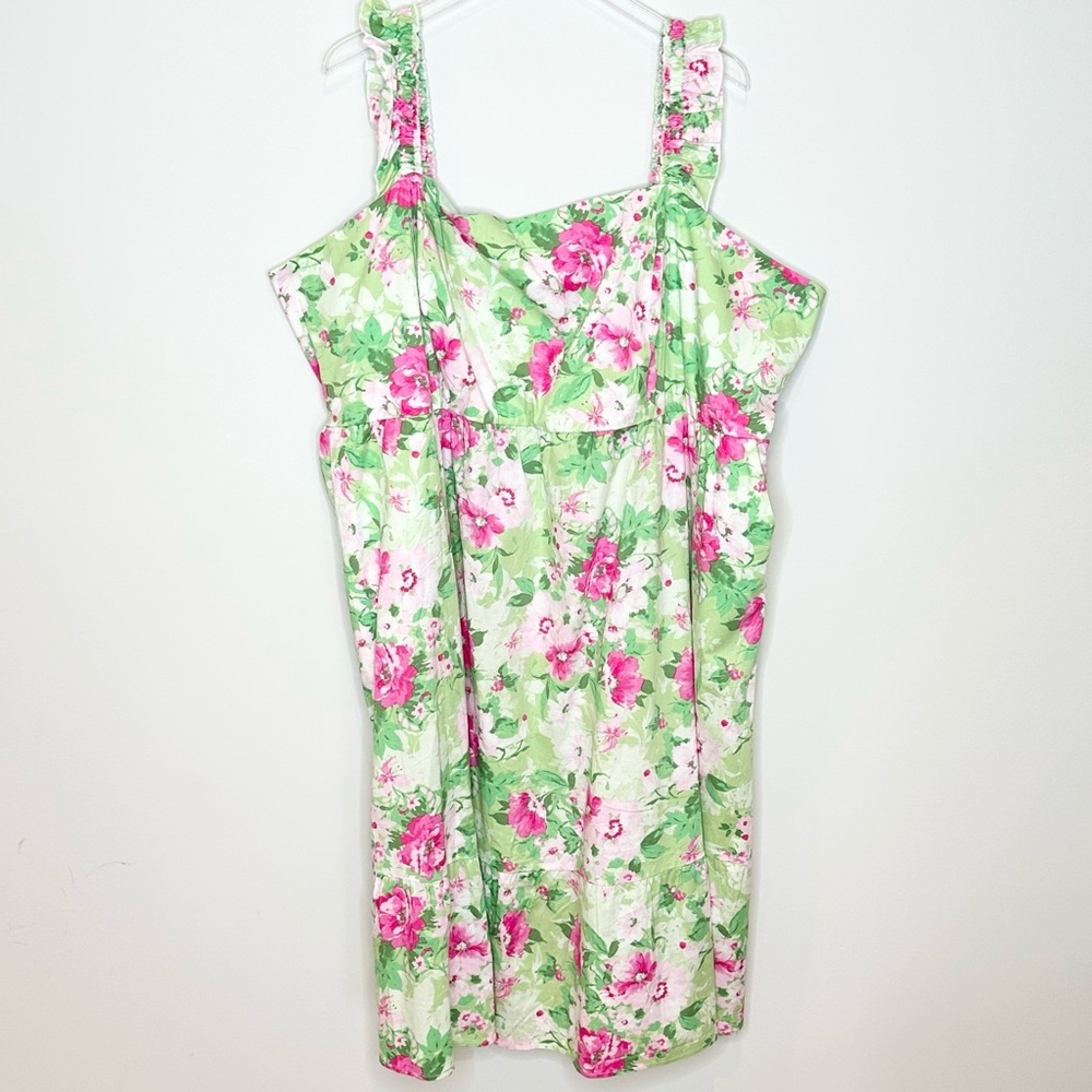 Torrid Mini Poplin Tiered Ruffle Strap Dress Size 5/5X/28 NWT - Picture 6 of 10